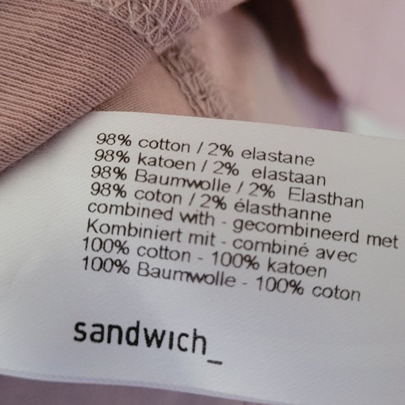 SOLD - Sandwich Dusty Rose Metallic and Jersey Blazer US 6 - Picture 11 of 13